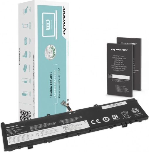 Baterie Movano pentru Lenovo ThinkPad P1 și X1 Extreme (generația 1 și 2) 4960 mAh 76 Wh