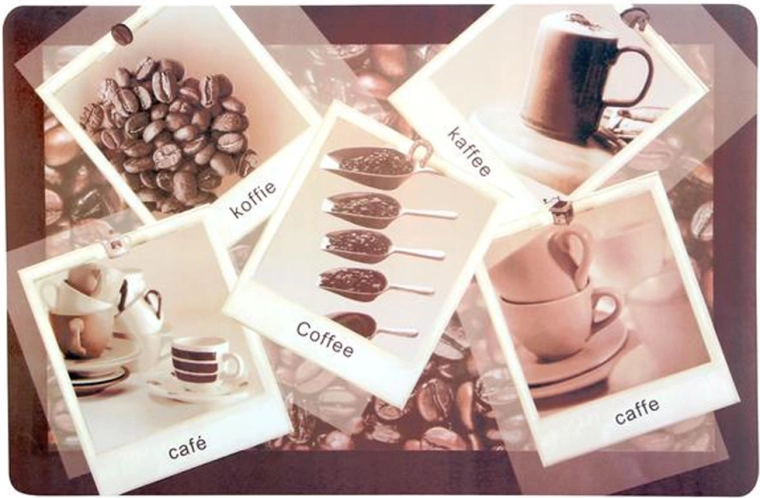 Suport de masă din plastic TORO cu motiv cafea 28 × 43 cm, mix de modele
