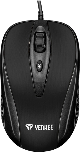 Mouse optic cu fir Yenkee USB cu 4 butoane și DPI până la 2400