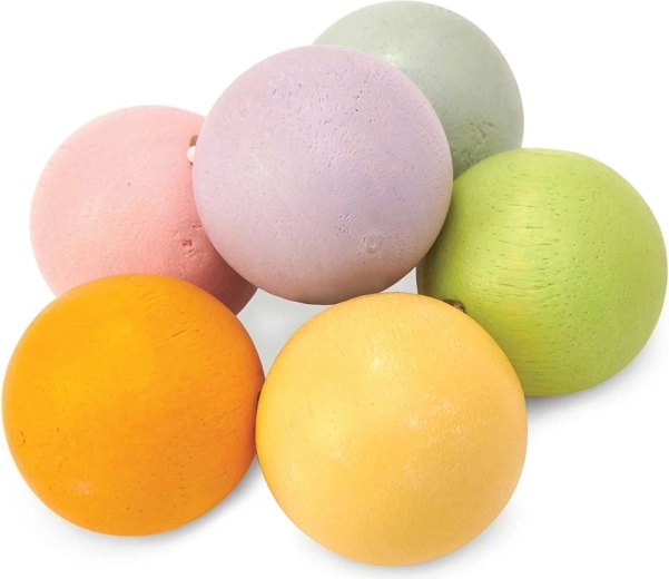 Jucărie de ros din lemn cu mărgele pastelate Le Toy Van - 1 bucată