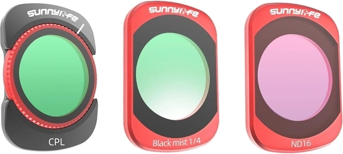 Set de filtre Sunnylife pentru Osmo Pocket 4/3 (CPL, ND16, Black Mist 1/4)