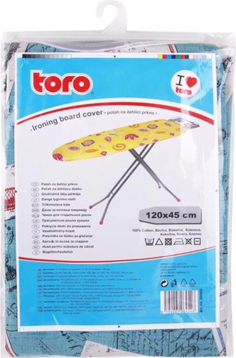 Husă pentru masă de călcat Toro 45 × 120 cm, bumbac