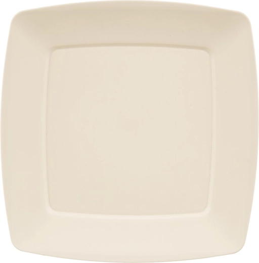 Farfurie plată din plastic Sandy, crem, 23,5 × 23,5 cm