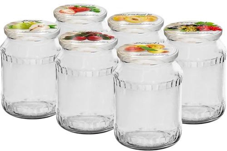 Borcan pentru conservare cu capac Twist 720 ml, set 6 buc