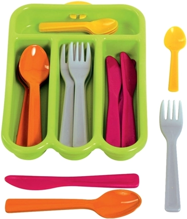 Gowi set de tacâmuri pentru copii – verde, 17 piese