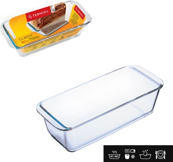 Formă din sticlă pentru cozonac/biscuiți 28,5 cm TERMISIL