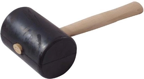 Ciocan de cauciuc 90 mm cu mâner din lemn – producție cehă