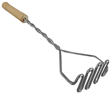 Zdrobitor de cartofi din inox cu mâner din lemn Tarmex