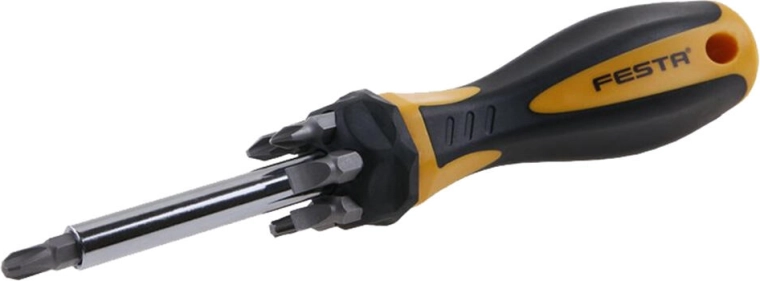 Șurubelniță cu biți set 7 piese FESTA