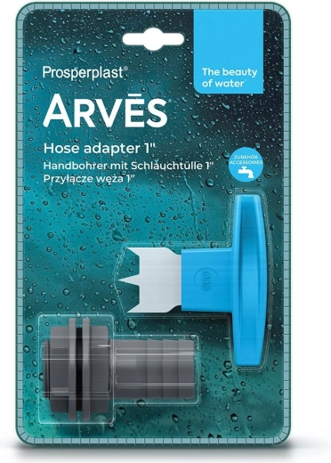 Conector furtun pentru butoi de apă pluvială 1" cu burghiu manual PROSPERPLAST