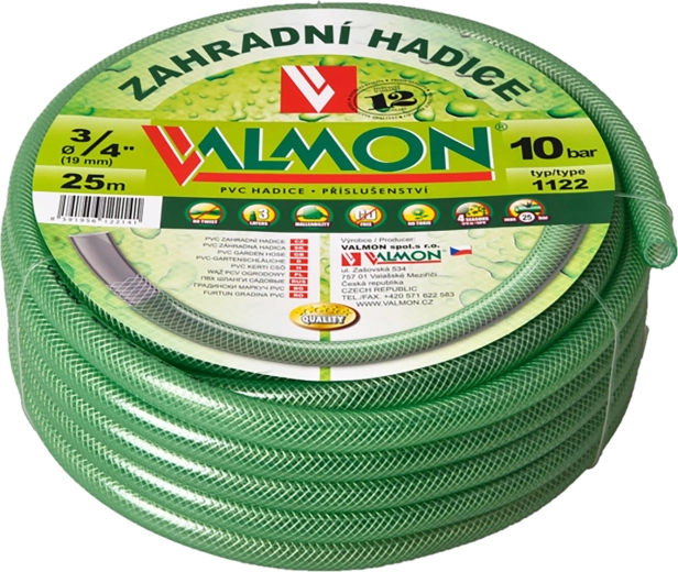 Furtun de grădină din PVC 1″, 25 m, verde deschis transparent