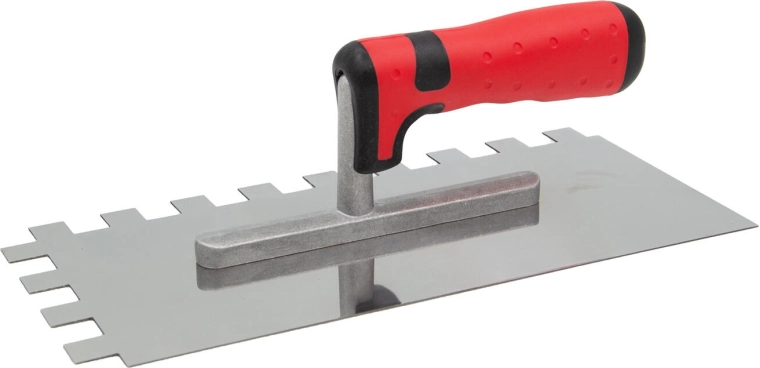 Gletier din oțel inoxidabil cu dinți 15 × 15 mm, 280 × 130 mm