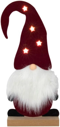 Figurină din fetru spiriduș cu LED-uri 35 cm