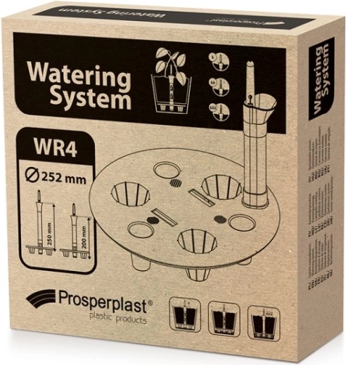 Sistem de irigare pentru ghivece rotunde de 30 cm cu indicator de nivel