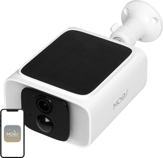 Cameră IP Wi‑Fi de exterior Moes WCM-S26 4 Mpx cu panou solar