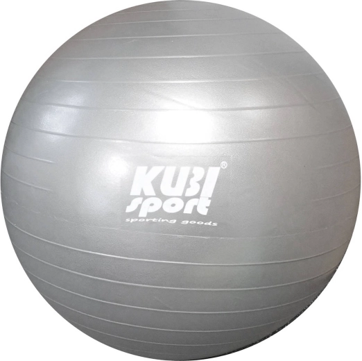 Minge de gimnastică Kubisport argintie 65 cm - 1 bucată