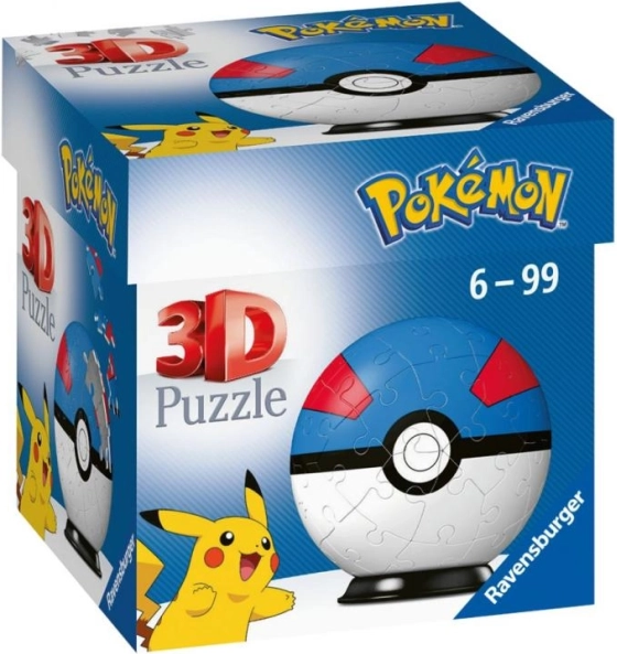 Ravensburger puzzle 3D Pokémon Great Ball – 54 piese