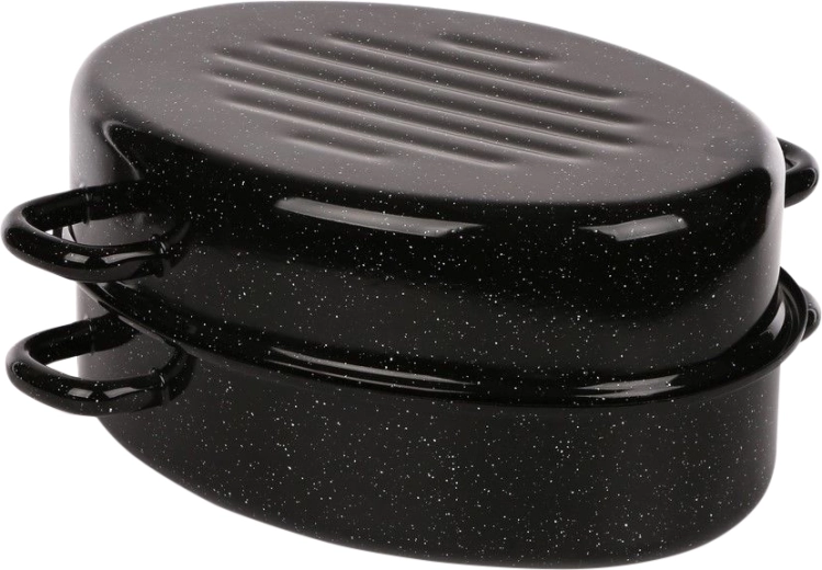 Cratiță smălțuită Silesia cu capac 2,8 l, diametru 30 cm