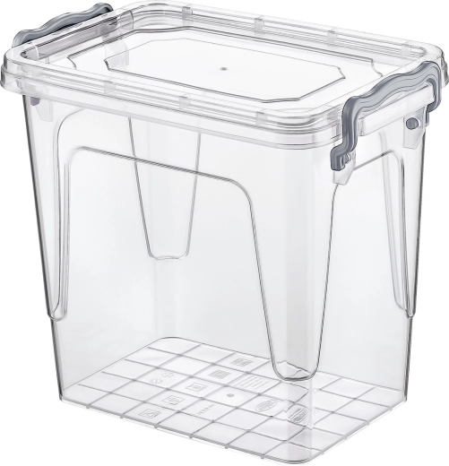 Cutie dreptunghiulară din plastic pentru alimente 1,45 l cu capac