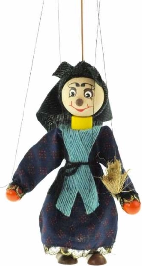 Marionetă de lemn vrăjitoare