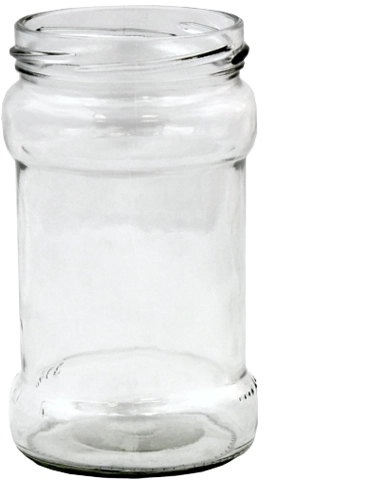 Borcan de sticlă pentru conservare 314 ml cu gât de 66 mm