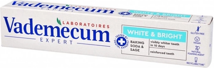 Vademecum Expert White & Bright pastă de dinți albitoare 75 ml