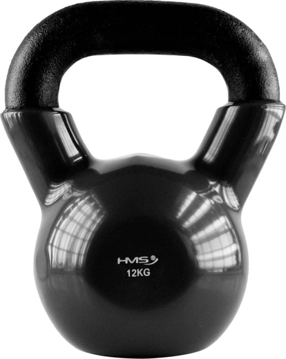 Kettlebell din oțel cu suprafață din vinil 12 kg HMS