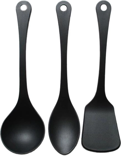 Set de ustensile de bucătărie 3 bucăți negru