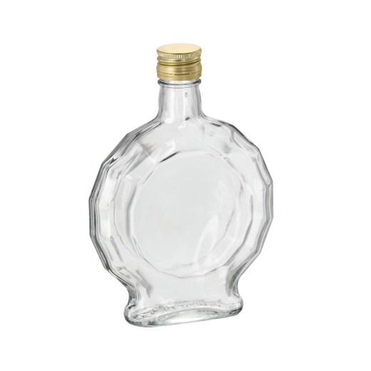 Sticlă de sticlă Medalion 250 ml cu capac înșurubabil