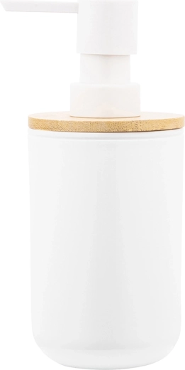 Dozator din plastic pentru săpun cu bambus 7 × 7 × 16 cm