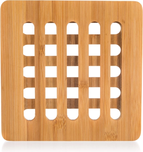 Suport din bambus pentru vase fierbinți 16 × 16 cm BRILLANTE