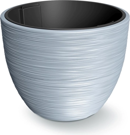 Ghiveci cu inserție Furu 56,9 cm – ghiveci decorativ din plastic gri deschis pentru interior și exterior