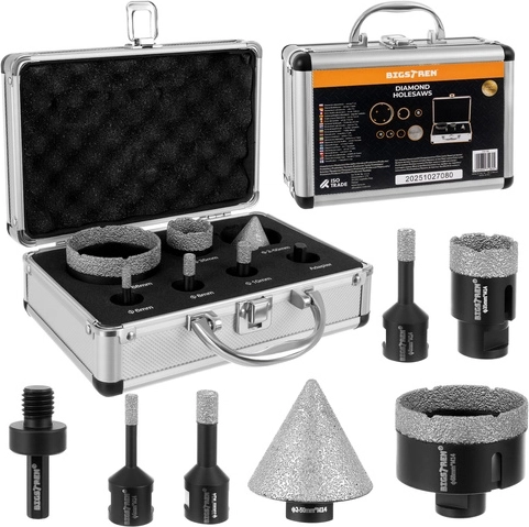 Set de carote diamantate Bigstren 6–68 mm