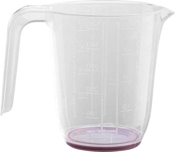 Cana gradată 0,5 l cu bază antiderapantă
