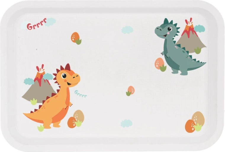 Tavă din plastic pentru copii Toya DINO 30,5 × 21 cm