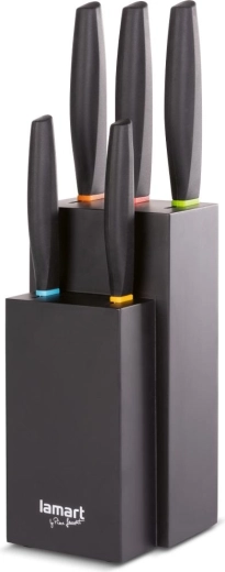 Set Lamart de 5 cuțite în bloc Color