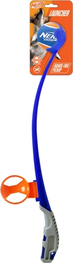 Nerf Dog aruncător transparent de mingi Air Strike cu minge de tenis fără fluier 41,5 cm