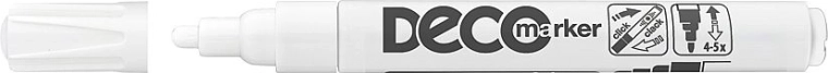 Marker lăcuit ICO Deco, alb