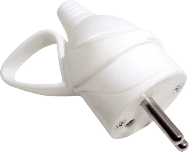 Solight ștecher drept cu mâner IP20, alb