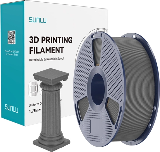 Sunlu PLA High-Speed Marble filament gri beton