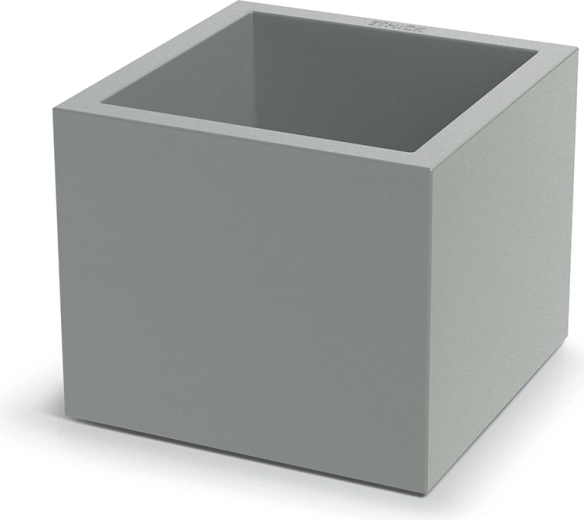 Ghiveci Cubla Square 38 cm gri beton