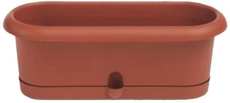 Jardinieră pentru ierburi Pierina cu tavă 30 × 10,5 cm teracotă