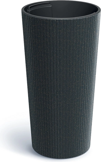 Ghiveci Lamia Slim Eco Wood 25 cm antracit