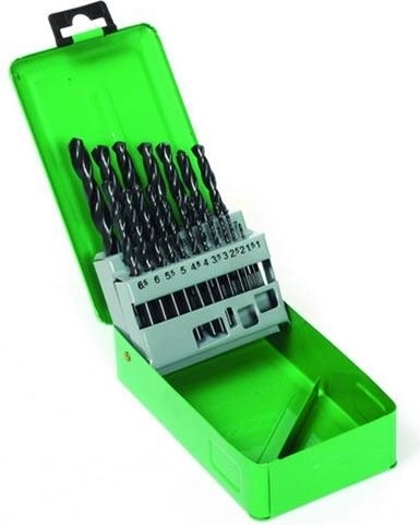 Set de burghie pentru metal HSS 1,0–10,0 mm, 19 piese