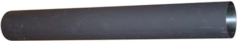 Tubulatură de fum 200 mm, lungime 750 mm, grosime 1,5 mm, negru