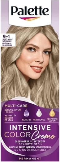 Palette Intensive Color Creme 9-1 blond foarte deschis extra rece, 50 ml