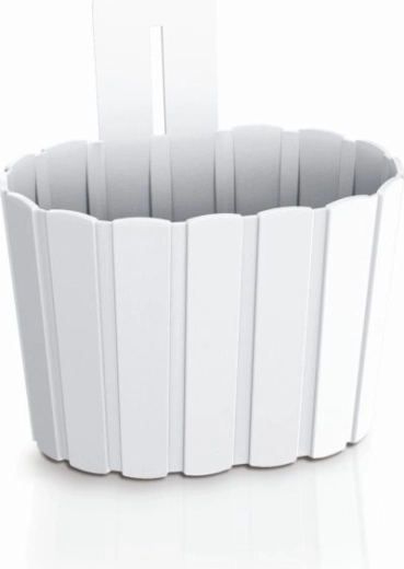 Ghiveci suspendat de perete Boardee Wall 19,4 cm alb