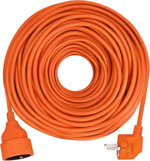 Cablu prelungitor Solight cu mufă de conectare, 1 priză, 25 m, 3 × 1,5 mm², portocaliu - 1 bucată
