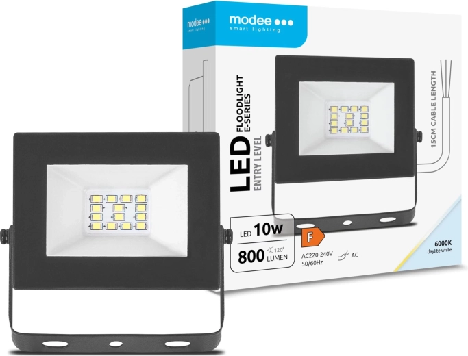 Modee reflector LED E‑series Slim 10 W, 120°, 800 lm, alb rece