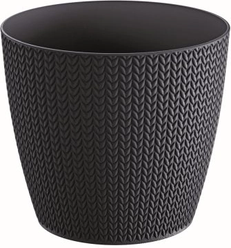 Ghiveci Wheaty antracit 12,8 cm